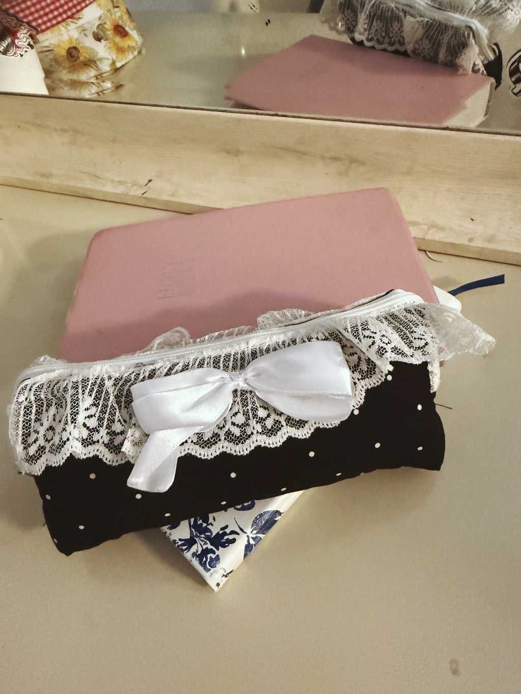 Polka-Dot Pencil Case