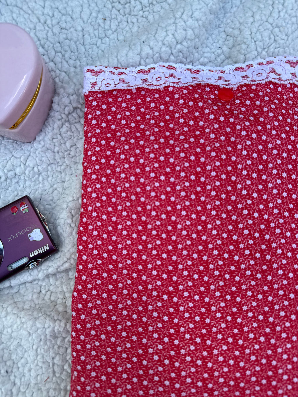 Red Heart & Floral Sleeves