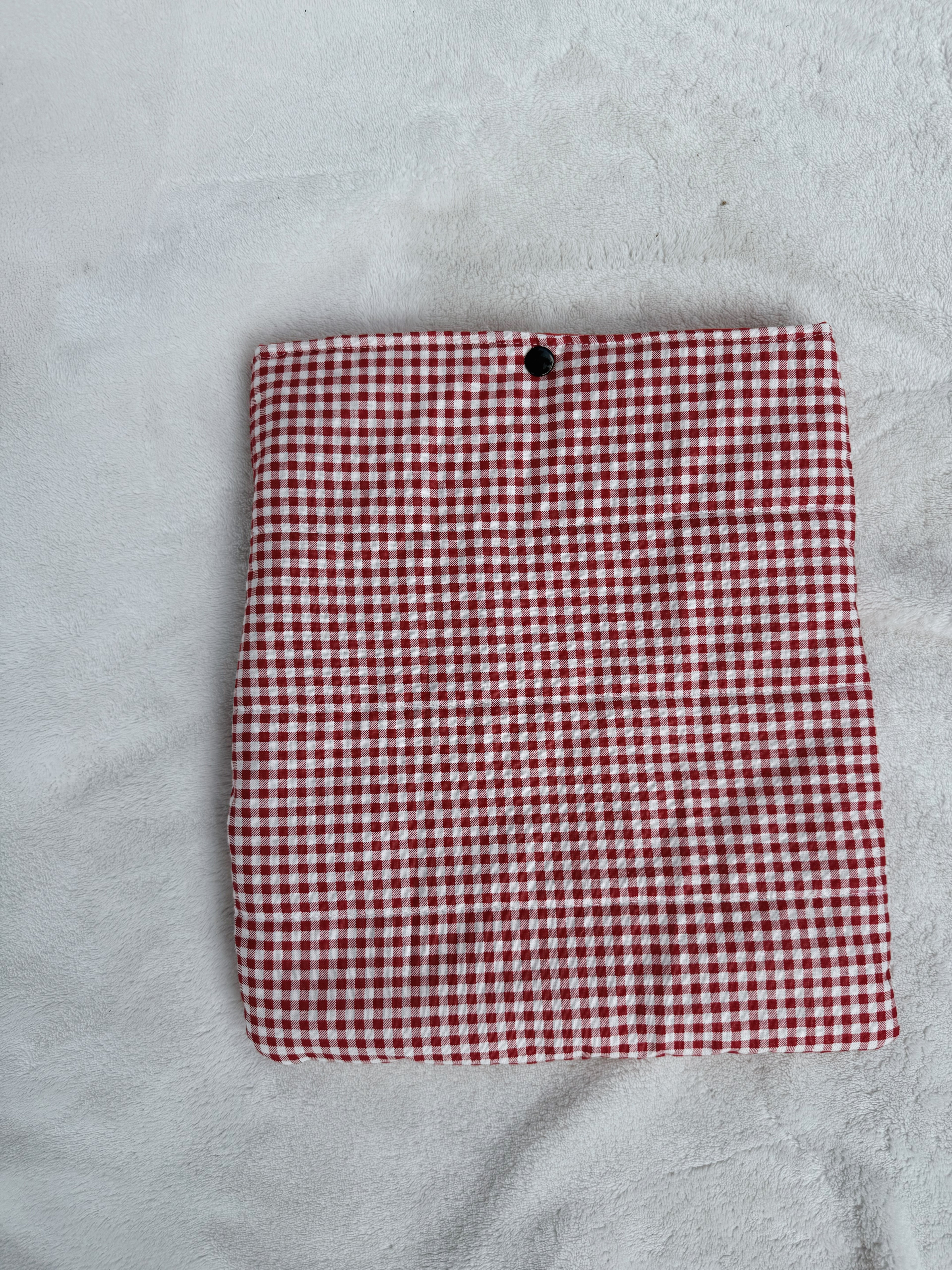 Large cherry and gingham  sleeve
