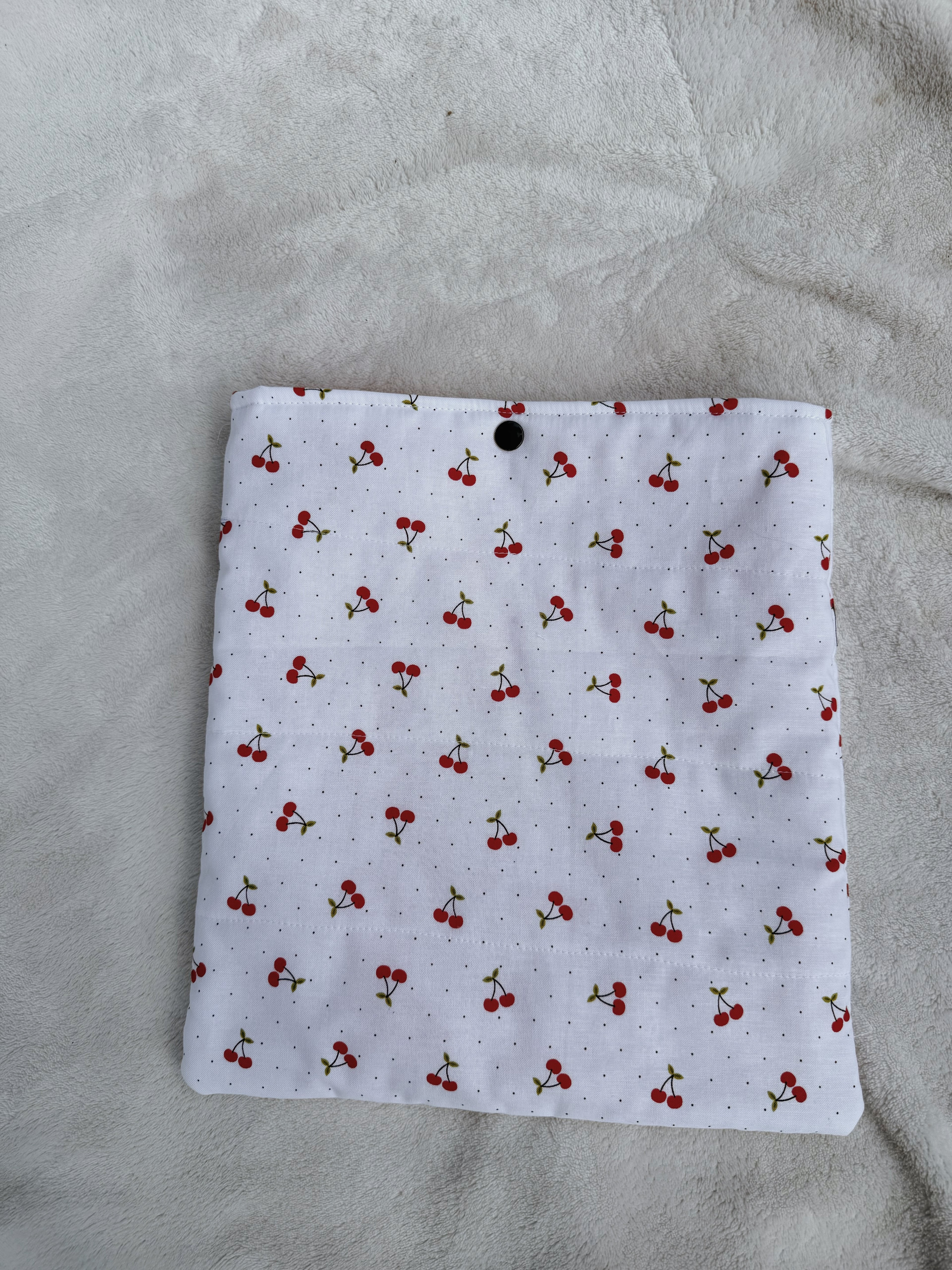 Large cherry and gingham  sleeve