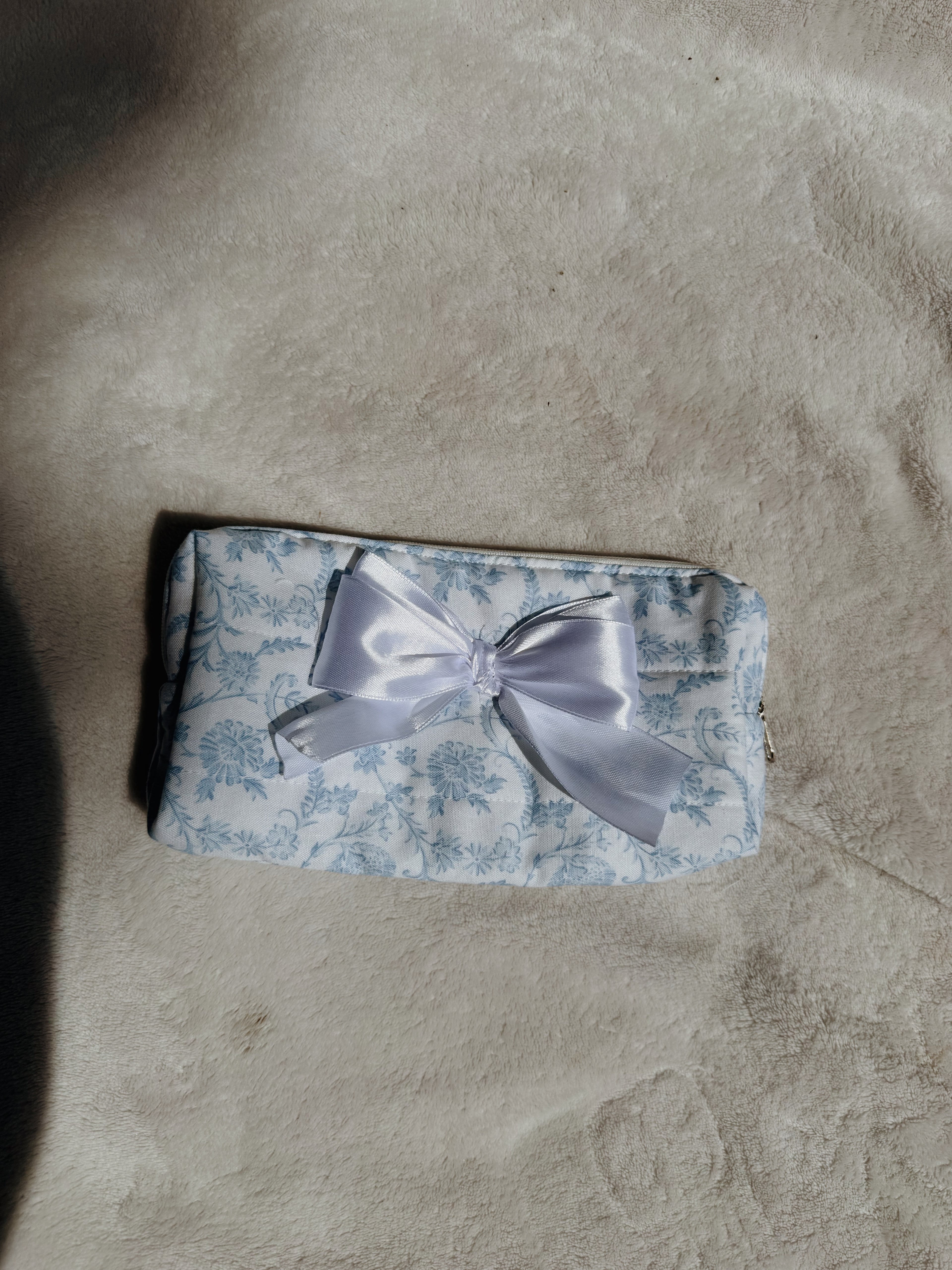 Blue Floral Pencil Case