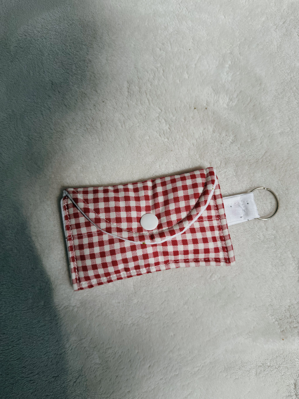 Gingham mini wallets